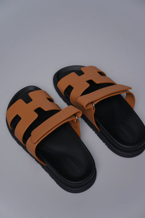 Hermes Chypre Sandal in Tan Size 36 (Brand New)