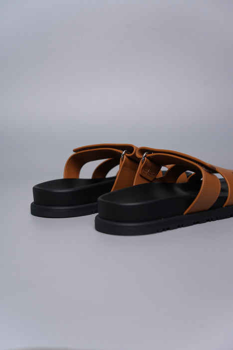 Hermes Chypre Sandal in Tan Size 36 (Brand New)