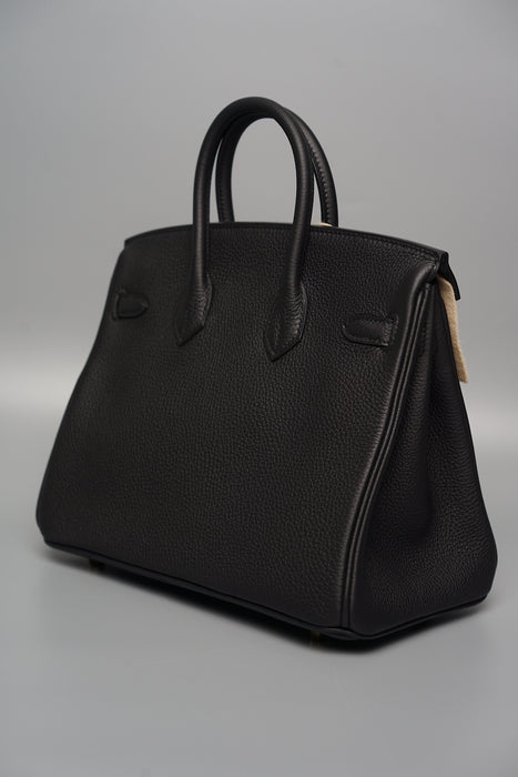 Hermes Birkin 25 in Black Togo Ghw (Brand New)