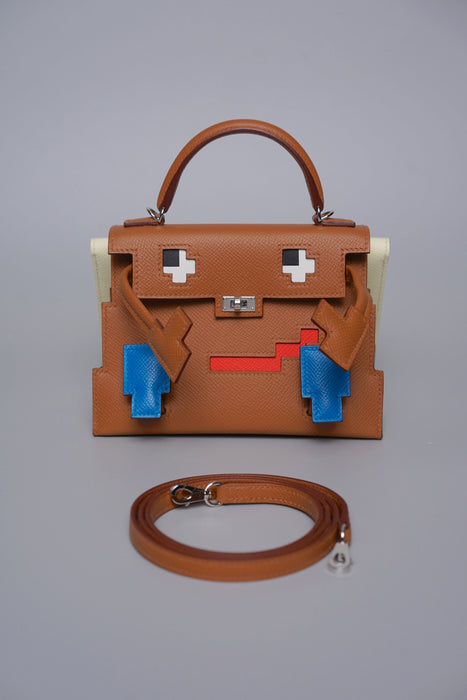 Hermes Kelly Dole Picto Epsom in Gold/Zanzibar/Field/Milton Phw (Brand New)