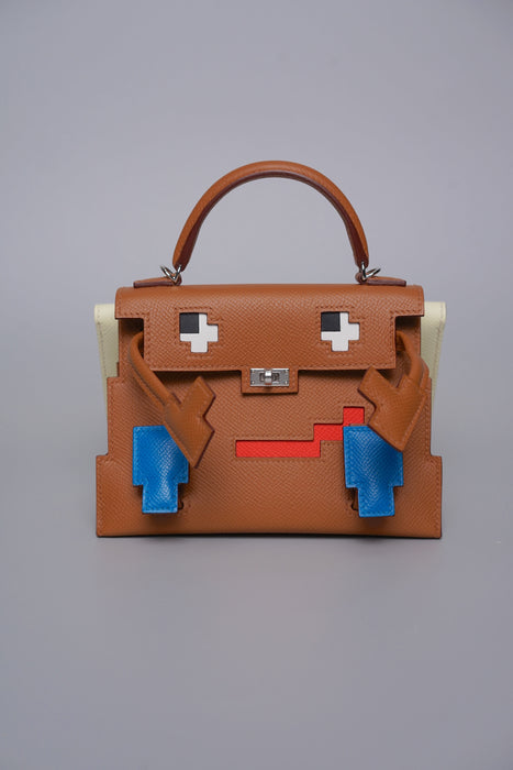 Hermes Kelly Dole Picto Epsom in Gold/Zanzibar/Field/Milton Phw (Brand New)