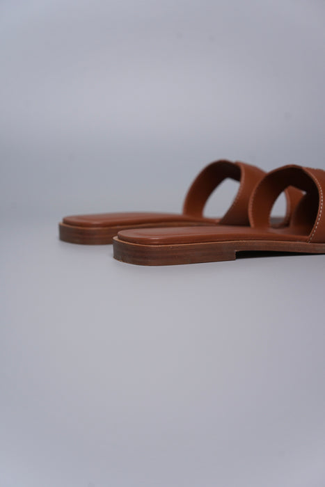Hermes Oran Sandals in Gold Size 37.5 (Brand New)