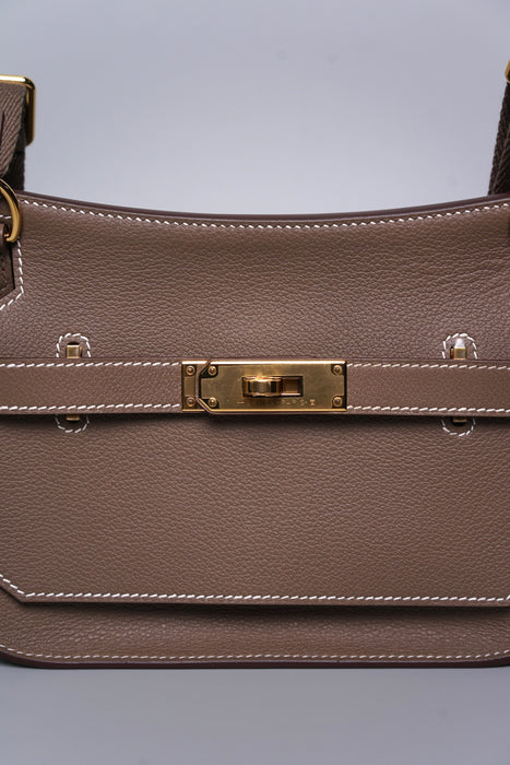 Hermes Mini Jypsiere in Etoupe Evercolor Ghw (Brand New)