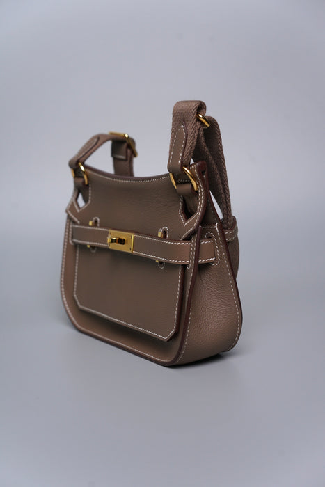 Hermes Mini Jypsiere in Etoupe Evercolor Ghw (Brand New)