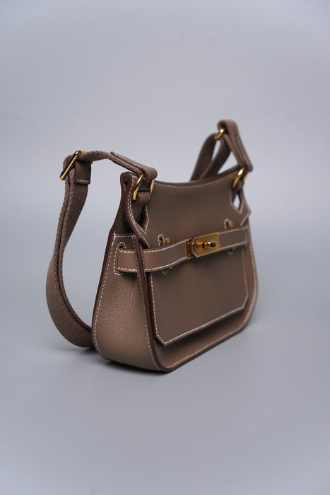 Hermes Mini Jypsiere in Etoupe Evercolor Ghw (Brand New)