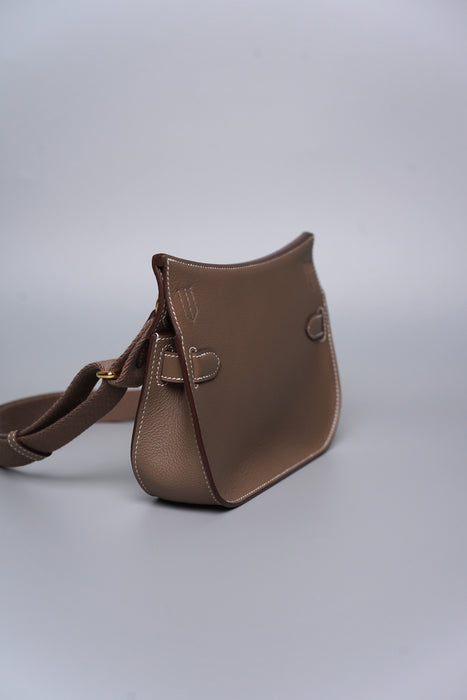 Hermes Mini Jypsiere in Etoupe Evercolor Ghw (Brand New)