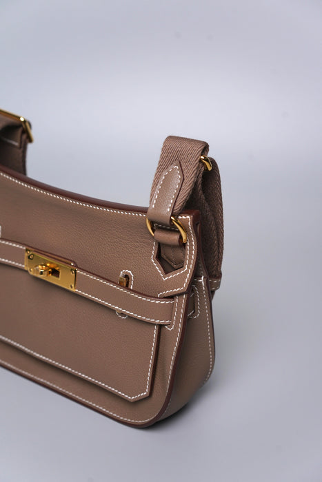 Hermes Mini Jypsiere in Etoupe Evercolor Ghw (Brand New)