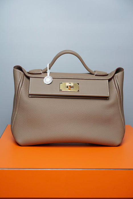 Hermes 2424 29 in Etoupe Togo Ghw (Brand New)