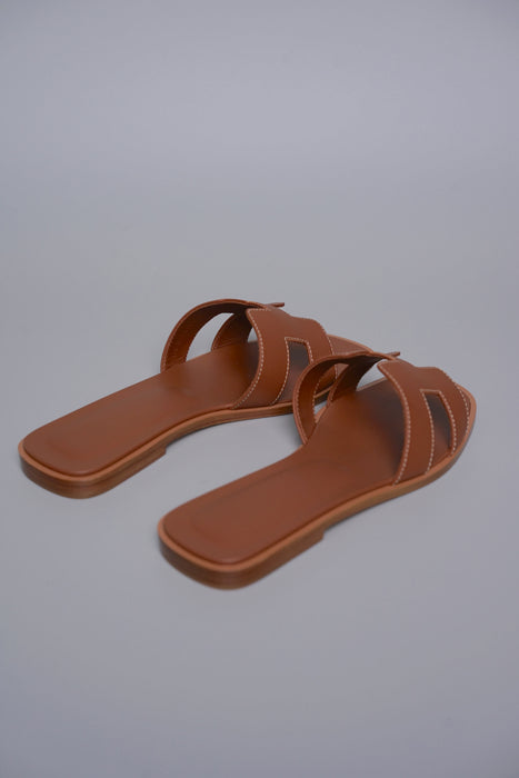 Hermes Oran Sandals in Gold Size 36 (Brand New)