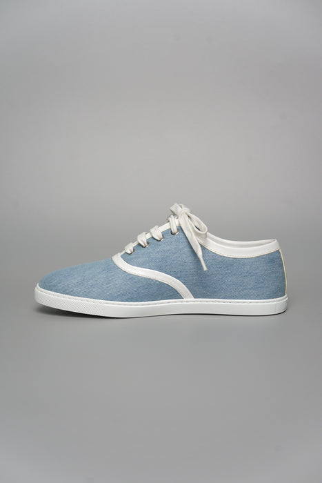 Hermes Innocent Denim Sneaker in Bleu Clair / Blanc Size 39 (Brand New)