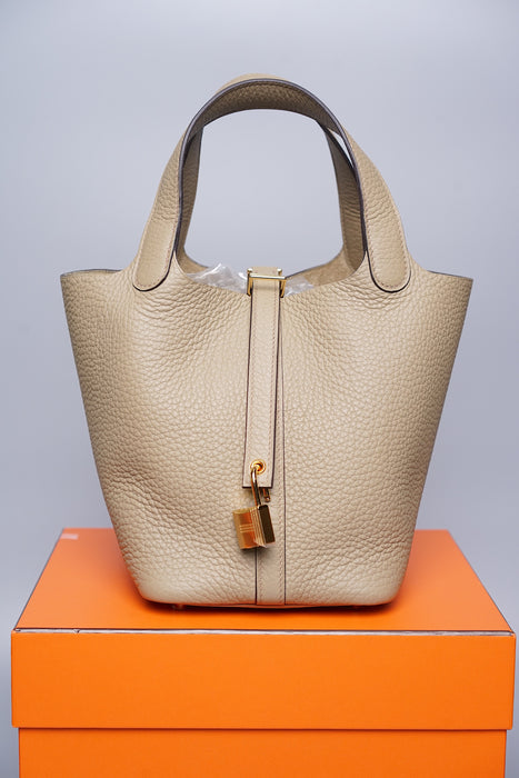 Hermes Picotin 18 in Trench Ghw (Brand New)