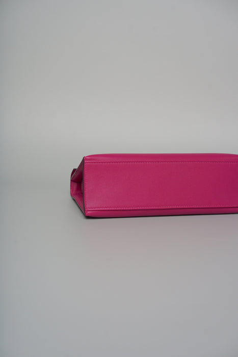 Hermes Kelly Pochette in Rose Swift Phw