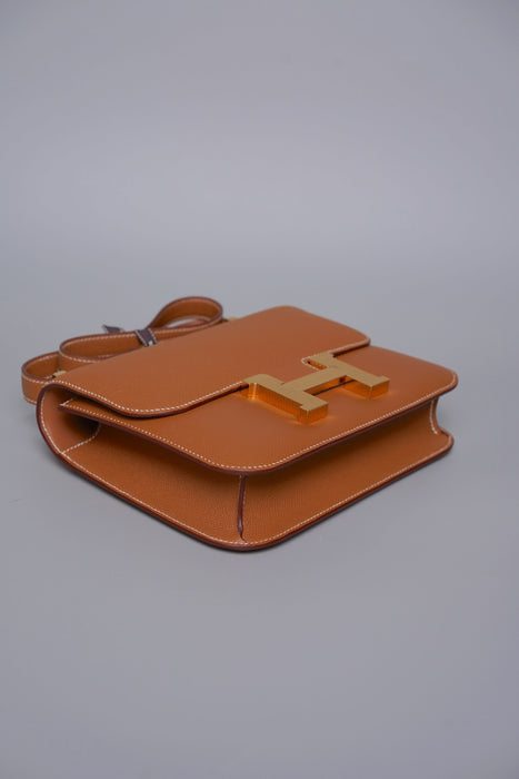 Hermes Constance 24-1 in Gold Epsom Ghw