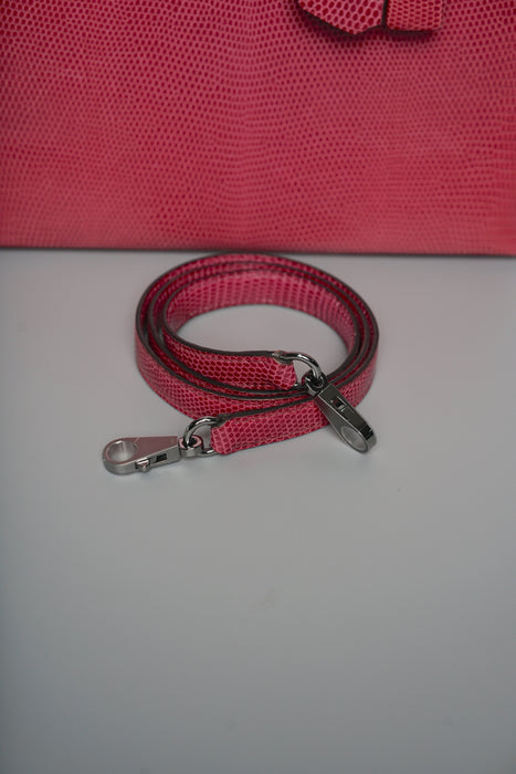 Hermes Kelly 25 in Fuschia Lizard Phw