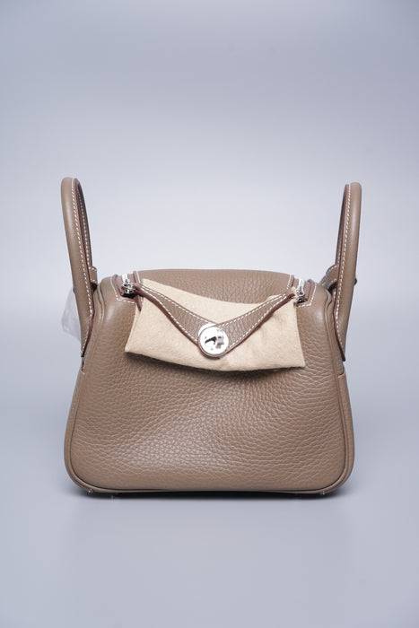 Hermes Mini Lindy Etoupe Phw (Brand New)