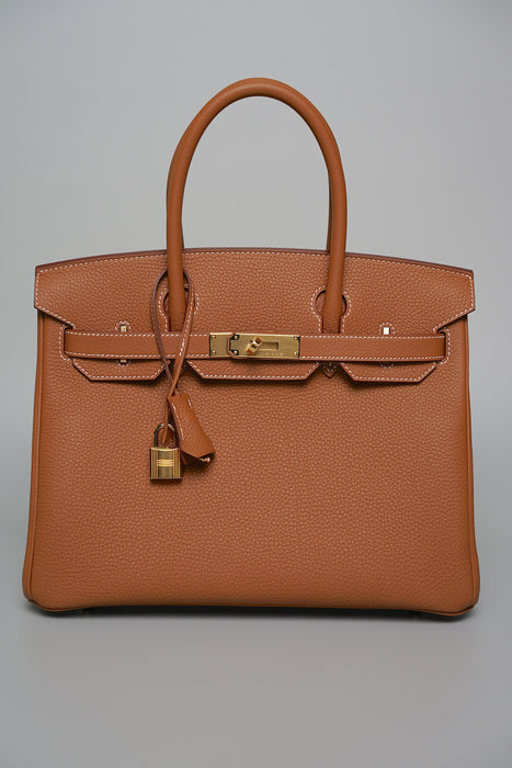 Hermes Birkin 30 in Gold Togo Ghw (Brand New)