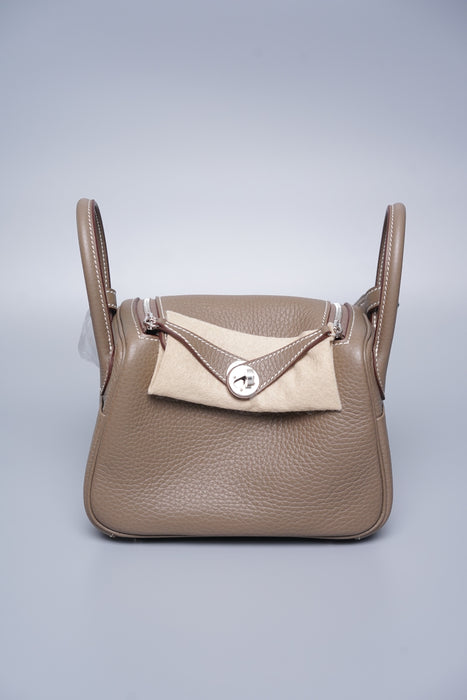 Hermes Mini Lindy Etoupe Phw (Brand New)