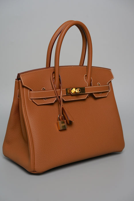Hermes Birkin 30 in Gold Togo Ghw (Brand New)