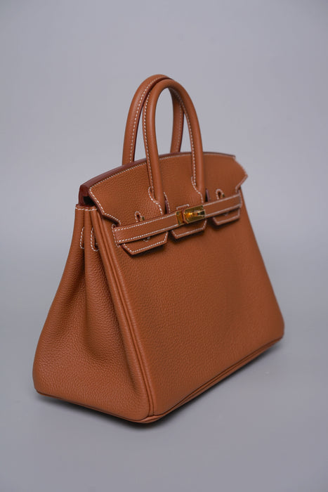 Hermes Birkin 25 in Gold Togo Ghw (Brand New)