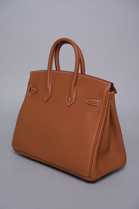 Hermes Birkin 25 in Gold Togo Ghw (Brand New)