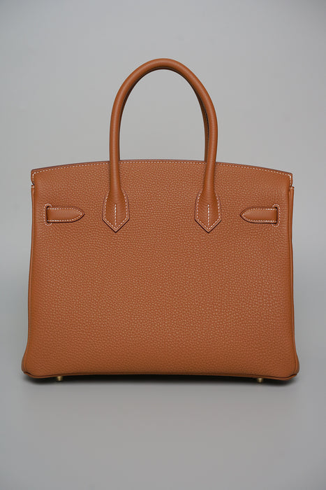 Hermes Birkin 30 in Gold Togo Ghw (Brand New)