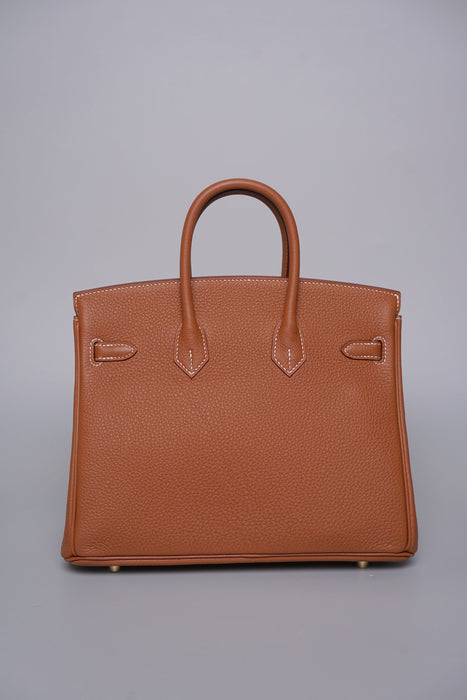 Hermes Birkin 25 in Gold Togo Ghw (Brand New)