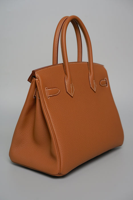 Hermes Birkin 30 in Gold Togo Ghw (Brand New)