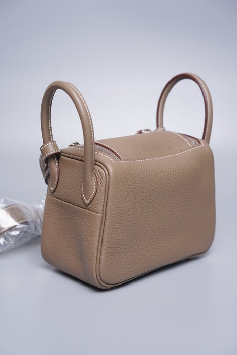 Hermes Mini Lindy Etoupe Phw (Brand New)