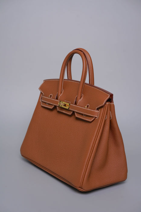 Hermes Birkin 25 in Gold Togo Ghw (Brand New)