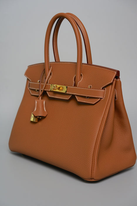 Hermes Birkin 30 in Gold Togo Ghw (Brand New)
