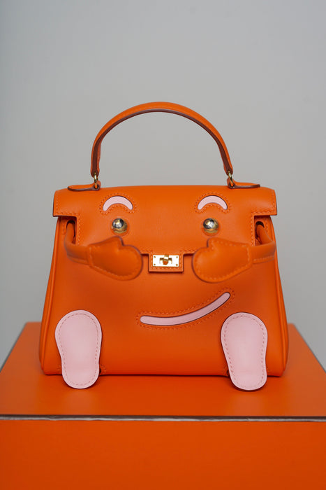 Hermes Kelly Dole in Orange / Sakura Ghw (Brand New)