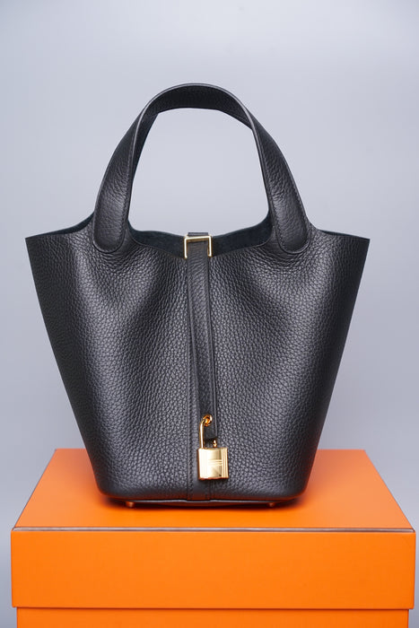 Hermes Picotin 18 in Black Ghw (Brand New)