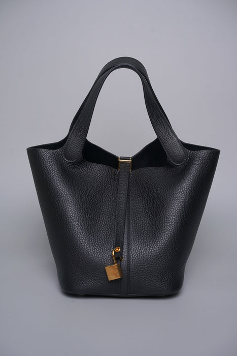 Hermes Picotin 22 in Noir Ghw