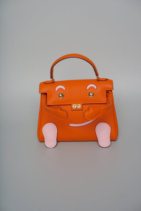 Hermes Kelly Dole in Orange / Sakura Ghw (Brand New)