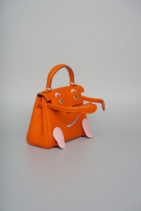 Hermes Kelly Dole in Orange / Sakura Ghw (Brand New)