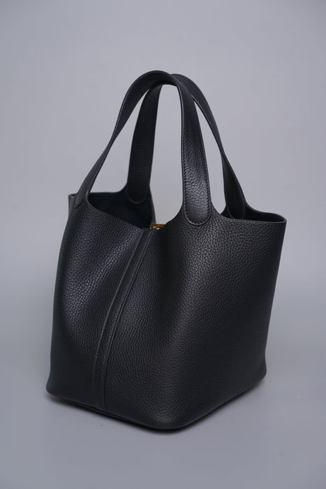 Hermes Picotin 22 in Noir Ghw