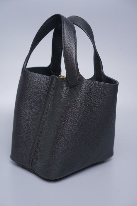 Hermes Picotin 18 in Black Ghw (Brand New)