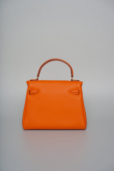 Hermes Kelly Dole in Orange / Sakura Ghw (Brand New)