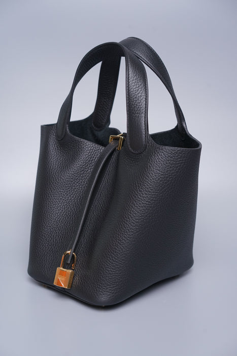 Hermes Picotin 18 in Black Ghw (Brand New)