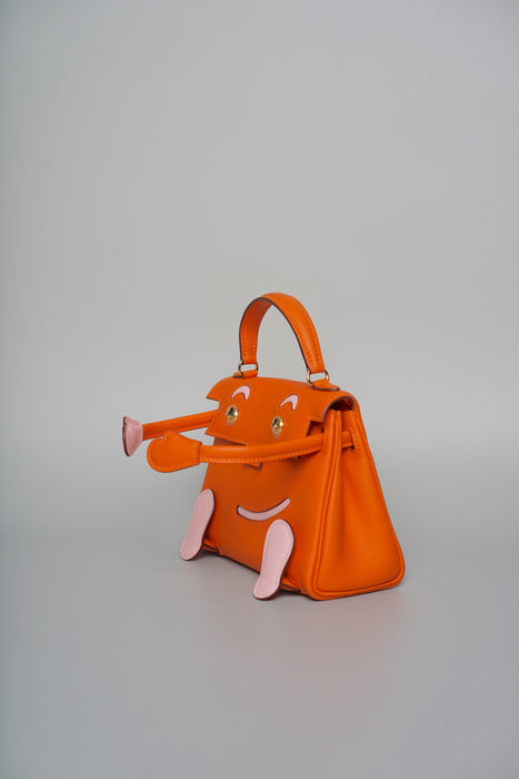 Hermes Kelly Dole in Orange / Sakura Ghw (Brand New)