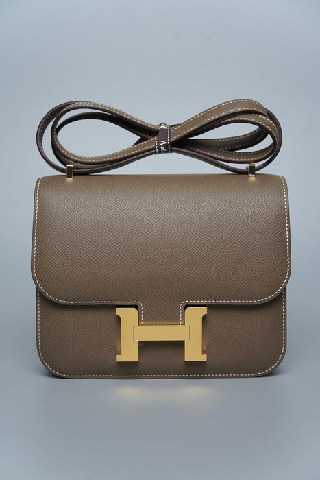 Hermes Constance 18 in Etoupe Epsom Ghw (Brand New)