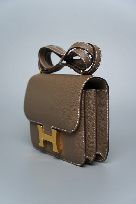 Hermes Constance 18 in Etoupe Epsom Ghw (Brand New)