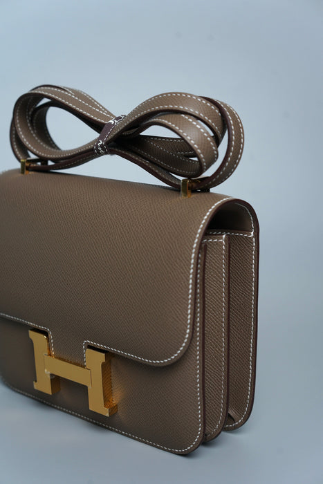 Hermes Constance 18 in Etoupe Epsom Ghw (Brand New)