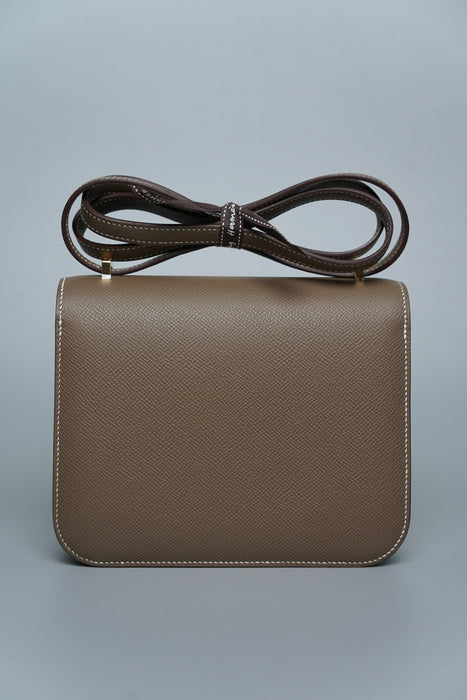 Hermes Constance 18 in Etoupe Epsom Ghw (Brand New)