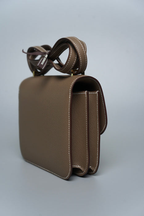 Hermes Constance 18 in Etoupe Epsom Ghw (Brand New)