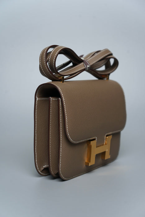 Hermes Constance 18 in Etoupe Epsom Ghw (Brand New)