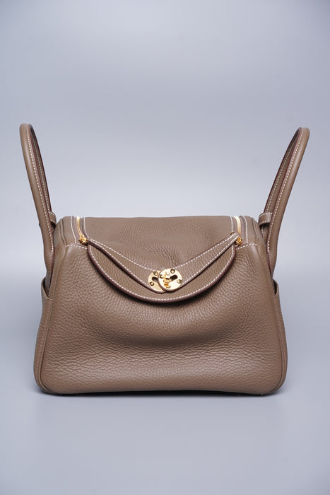 Hermes Lindy 26 in Etoupe Ghw (Brand New)