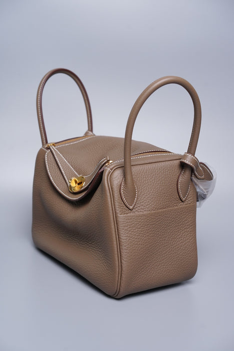 Hermes Lindy 26 in Etoupe Ghw (Brand New)