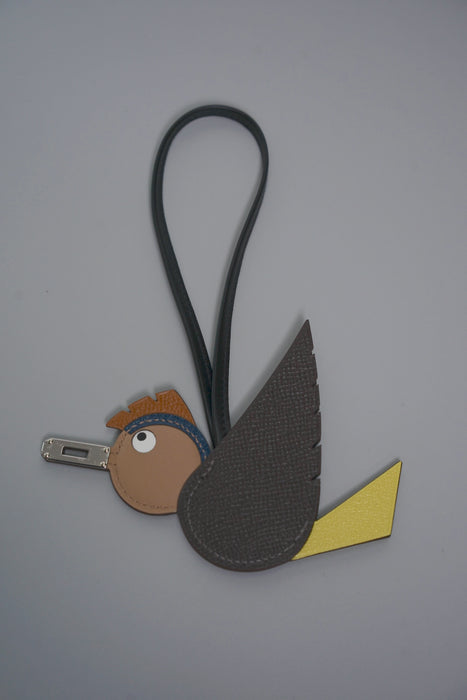 Hermes Birdy Charm in Chocolate/Chai/Gold/Noir/Blue de Malte/Lime Phw (Brand New)