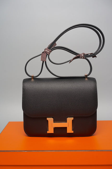 Hermes Constance 18 in Black Rghw (Brand New)